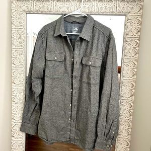 The North Face flannel button-down, L